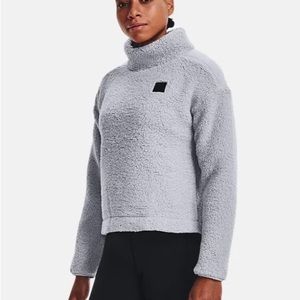 UNDER ARMOUR SHERPA FLEECE MOCK NECK SWEATSHIRT. SIZE LARGE. GENTLY USED.